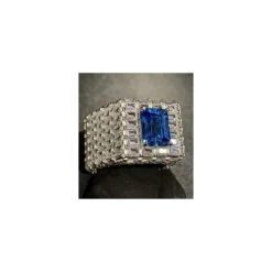 Bague Chevalière Bleu