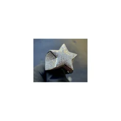 Bague Chevalière Star White